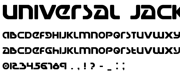 Universal Jack Bold font